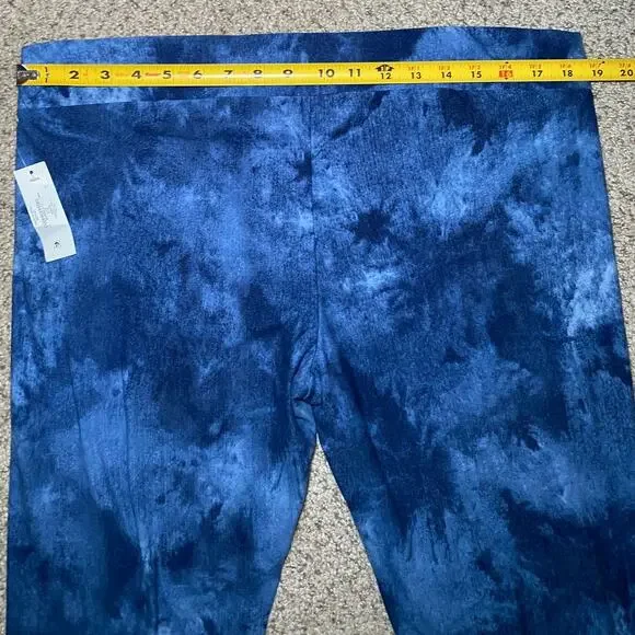 Time and Tru Blue Tie Dye Leggings - Women's XXL - Picture 4 of 10